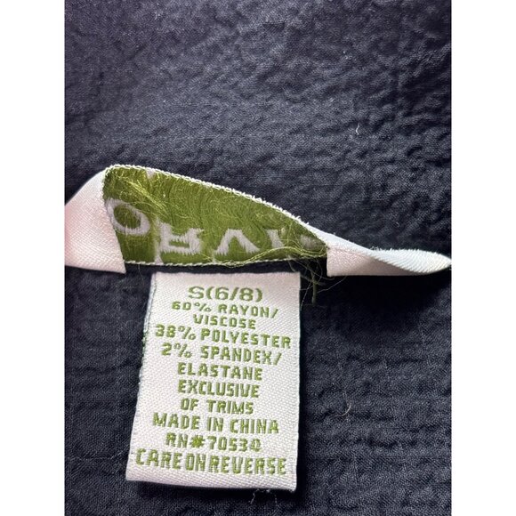 Orvis Womens Black Textured Jacket Size S (6/8) Rayon Blend Full Zip Lightweight - Picture 5 of 6